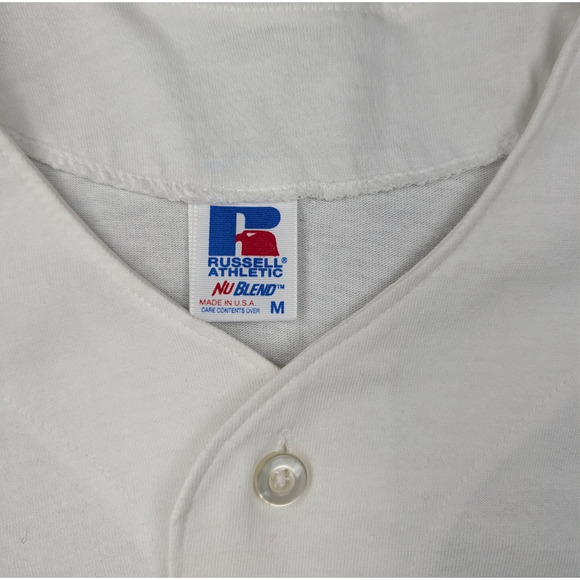 Vintage Tampa Bay Devil Rays Jersey Mens Medium 90s Baseball Russel MLB Sports - Picture 9 of 9